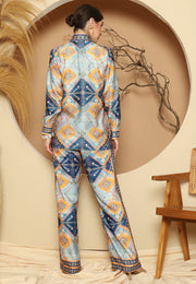 Blue Antique Pant Set