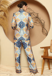 Blue Antique Pant Set