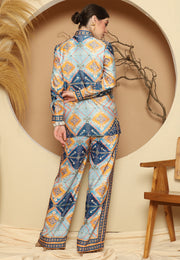 Blue Antique Pant Set