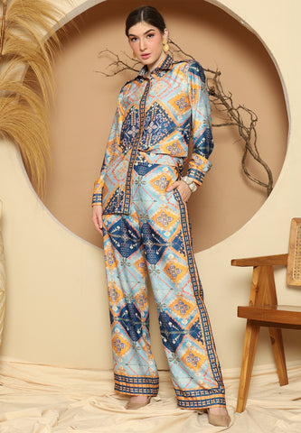 Blue Antique Pant Set