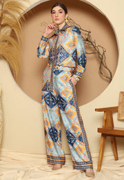 Blue Antique Pant Set