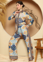 Blue Antique Pant Set