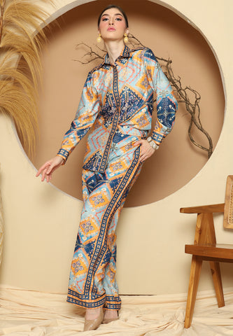 Blue Antique Pant Set