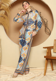 Blue Antique Pant Set