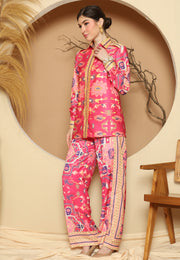 Pink Tiles Pant Set