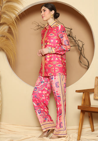 Pink Tiles Pant Set