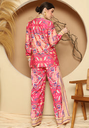 Pink Tiles Pant Set