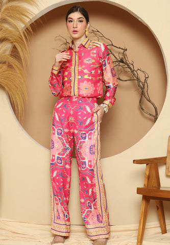 Pink Tiles Pant Set