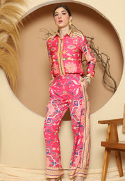 Pink Tiles Pant Set