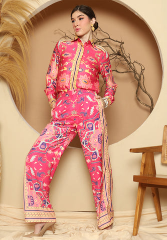 Pink Tiles Pant Set