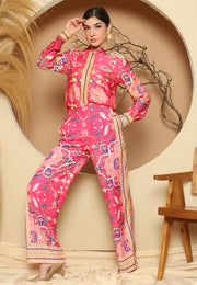 Pink Tiles Pant Set