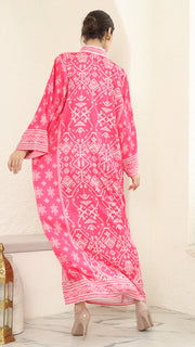 Pink Songket Long Dress