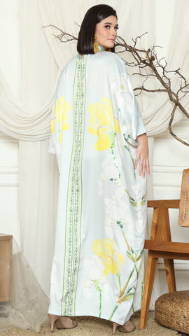 Green Orchid Long Kaftan