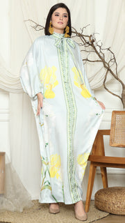 Green Orchid Long Kaftan