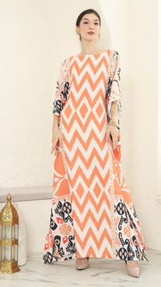 Coral Short Sleeve Kaftan