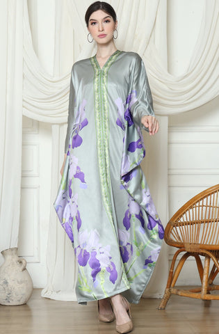 Purple Orchid Long Kaftan