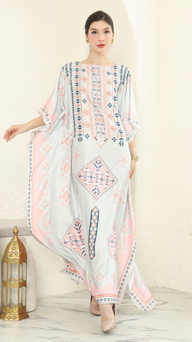 Pink Tribe Short Kaftan