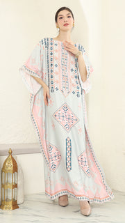 Pink Tribe Short Kaftan