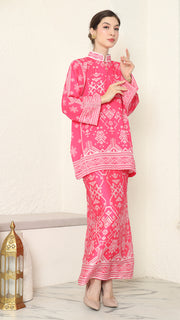 Pink Songket Sarong Set