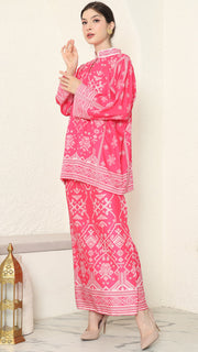 Pink Songket Sarong Set