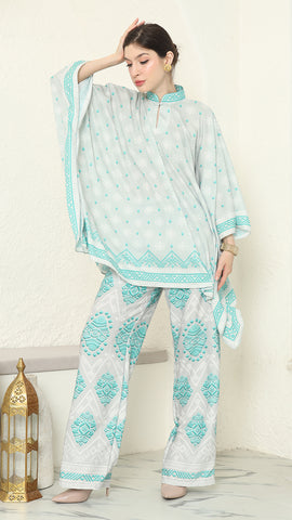 Sea Salt Songket Pants Set