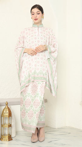 Baby Pink Songket Sarong Set