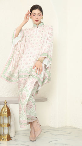 Baby Pink Songket Sarong Set