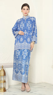 Blue Songket Sarong Set