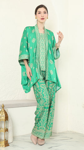 Green Gold Kutubaru Bali Pants Set