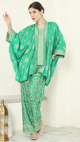 Green Gold Kutubaru Bali Pants Set