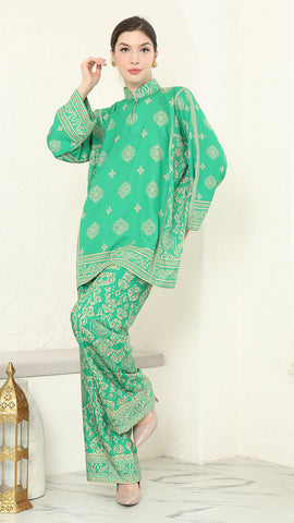 Green Gold Bali Pants Set