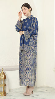 Blue Gold Bali Sarong Set