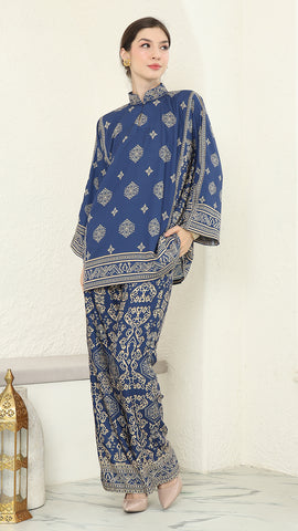 Blue Gold Bali Pants Set