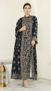 BLACK GOLD OUTER DRESS SET