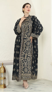 BLACK GOLD OUTER DRESS SET