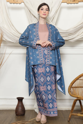 Prussian Blue Sumba Outer Set