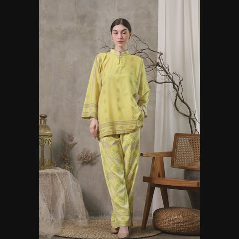 Yellow Sumba HC neck Pant Set