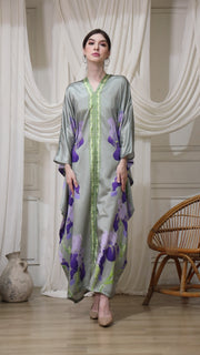 Purple Orchid Long Kaftan