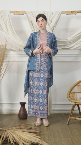 Prussian Blue Sumba Outer Set