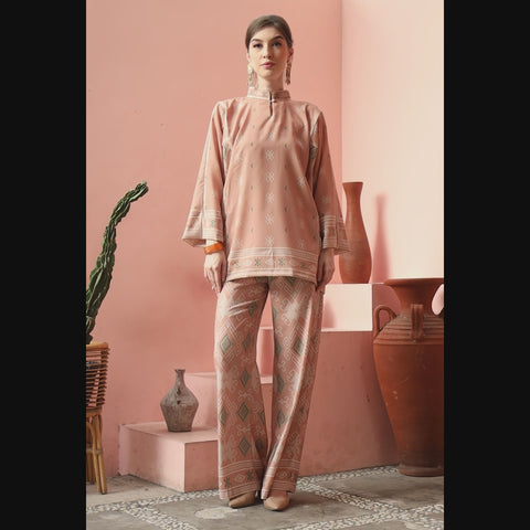 Chai Latte Sumba HC neck Pant Set