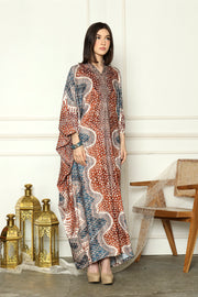 Bronze Batik Long Sleeve Kaftan