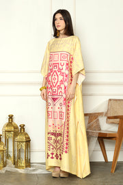 Kanzi Yellow Royal Kaftan