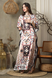 Ethnic Short Sleeve Kaftan