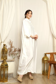 White High Collar Kaftan