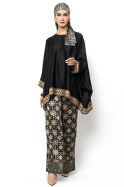 Kanzi Black Tapis Tunik Set with Pants