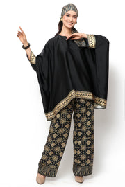 Kanzi Black Tapis Tunik Set with Pants