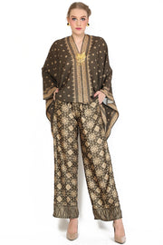 Kanzi Bronze Tapis Tunik Set with Pants