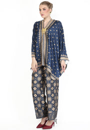 Kanzi Blue Tapis Tunik Set with Pants