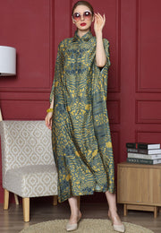 Green safari New Button Kaftan