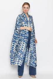 Blue Triangle New Button Kaftan